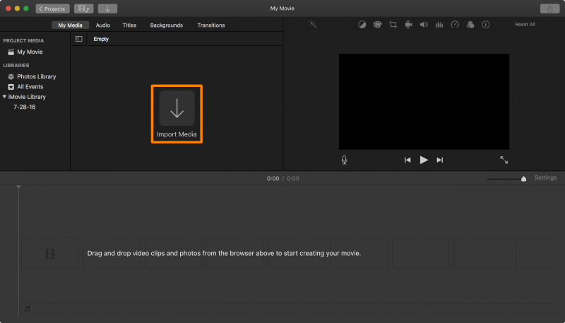 Erstellen Sie eine Diashow auf dem Mac ohne iPhoto mit iMovie