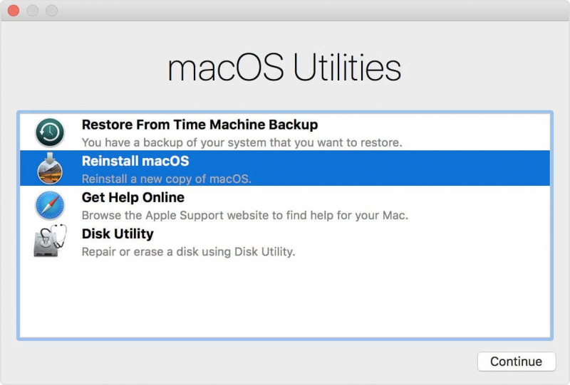 Öffnen Sie das Festplatten-Dienstprogramm mit dem macOS-Dienstprogramm