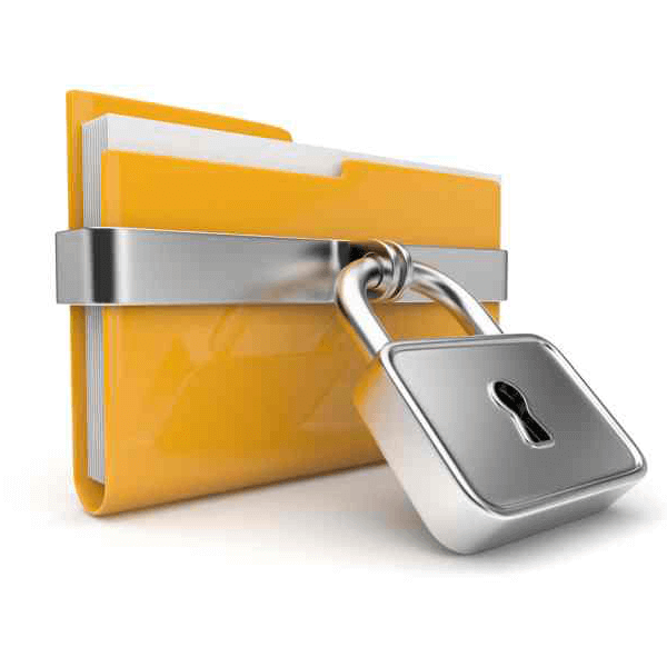 Setzen Sie das Kennwort in den Ordner Mac Lock