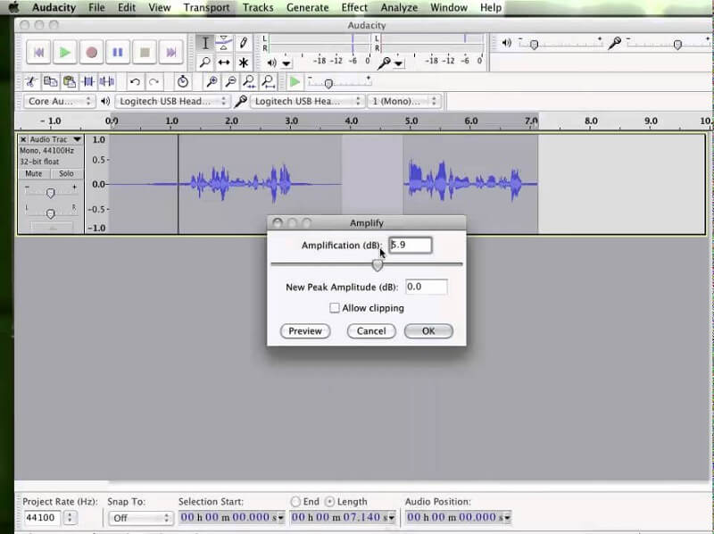 Audacity-Audioaufzeichnungssoftware