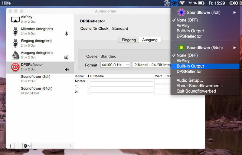 Nehmen Sie mit Soundflower Audio vom Computer Mac auf