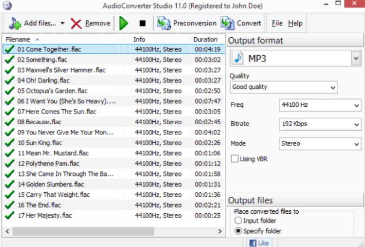 Konvertieren Sie WMA in M4A mit Audio Converter