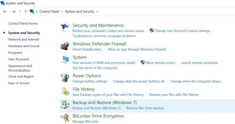 Verwenden Sie Windows Backup & Restore, um Windows 7 wiederherzustellen
