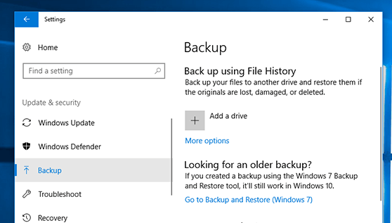 Stellen Sie formatierte Partitionen über Windows Backup und Restore wieder her