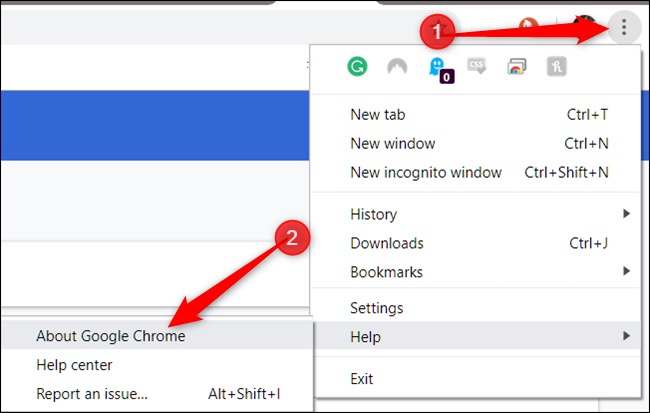 Überprüfen Sie die verfügbaren Updates, um zu beheben, dass Google Passwörter nicht speichert