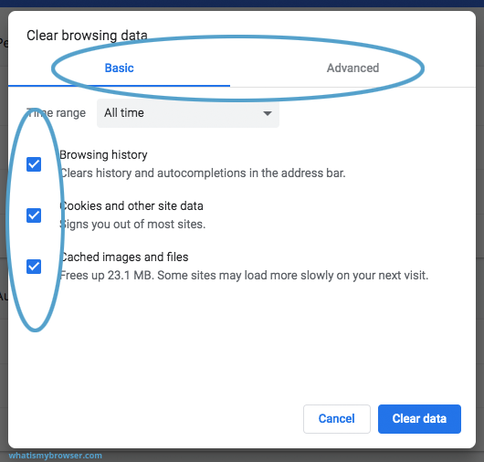 Löschen Sie den Verlauf und den Cache, um den Chrome-Download zu beheben