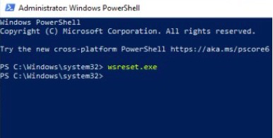 Löschen Sie temporäre Dateien, indem Sie den Microsoft Store-Cache löschen