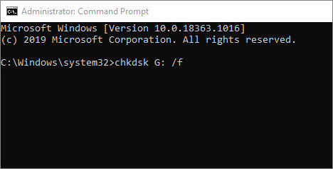 Führen Sie den CHKDSK durch, um den fehlerhaften Sektor Ihrer SD-Karte zu überprüfen und zu reparieren