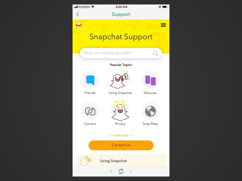 Stellen Sie gelöschte Snapchat-Fotos auf dem iPhone wieder her, indem Sie sich an das Snapchat-Supportteam wenden