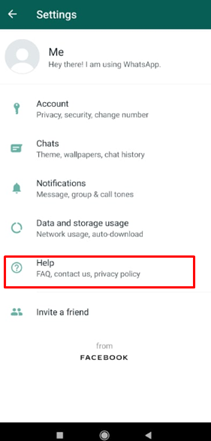 Wenden Sie sich an den WhatsApp-Support, um den WhatsApp-Nichtverfügbarkeitsstatus zu beheben