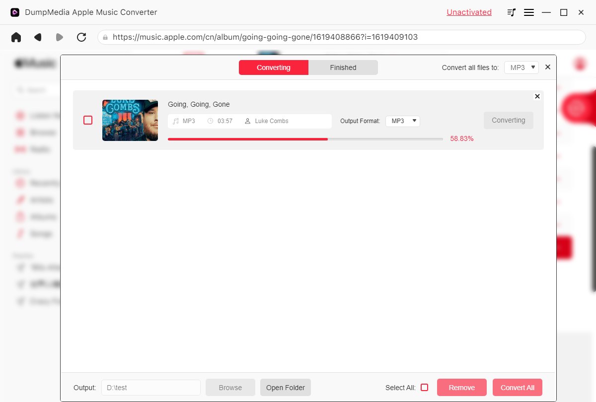 Konvertieren Sie Apple Music in MP3 mit DumpMedia Apple Music Converter