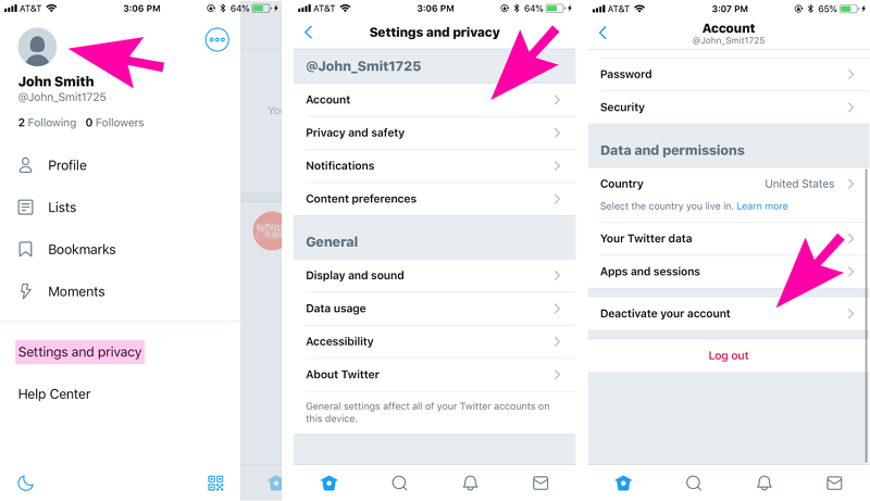 Deaktivieren Sie Ihr Twitter-Konto auf dem iPhone