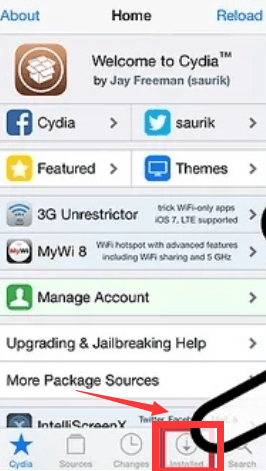 Löschen von Cydia vom iPhone ohne Computer