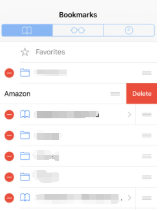 Löschen Sie Lesezeichen auf dem iPad in großen Mengen