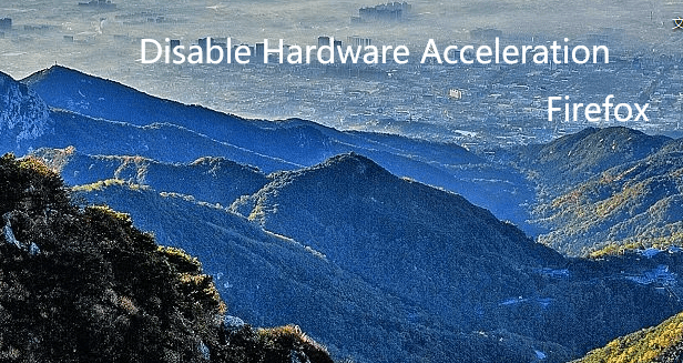 Deaktivieren Sie die Hardwarebeschleunigung