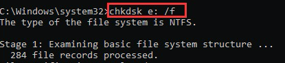 Führen Sie eine externe Seagate-Festplattenwiederherstellung mit Chkdsk durch