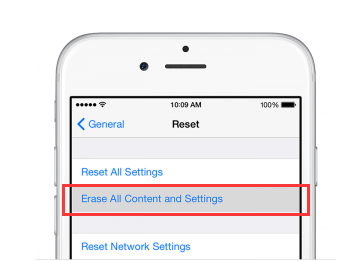 Führen Sie das Zurücksetzen auf die Werkseinstellungen durch, um iPhone-Daten ohne Wiederherstellung zu löschen