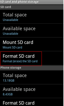 Entfernen Sie die schreibgeschützte SD-Karte durch Formatierung