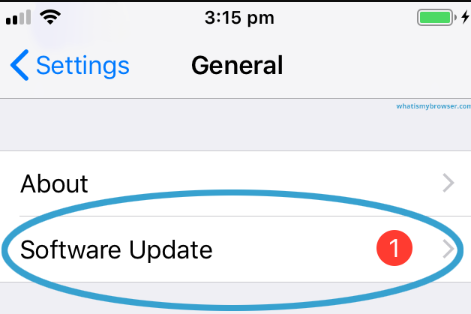 Führen Sie ein Update auf dem iOS-Gerät aus