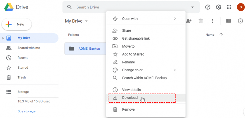 Stellen Sie das Backup von Google Drive auf einem Windows-PC wieder her