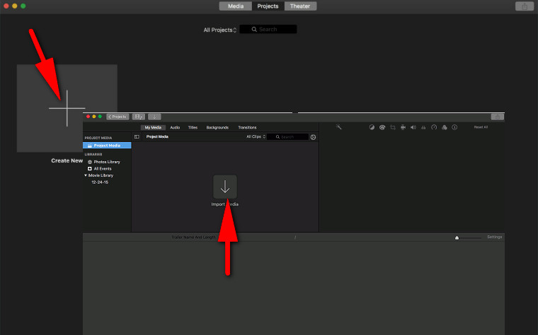 Horizontales Video in iMovie bearbeiten