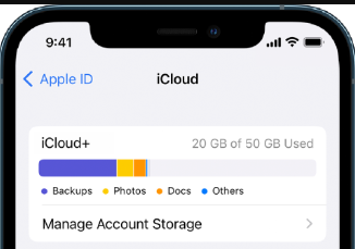 Verwalten Sie den iCloud-Speicher, um zu beheben, dass die WhatsApp-Sicherung bei 0 % hängen bleibt