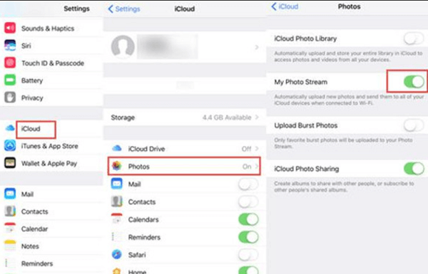 Extrahieren Sie Fotos vom iPhone über iCloud
