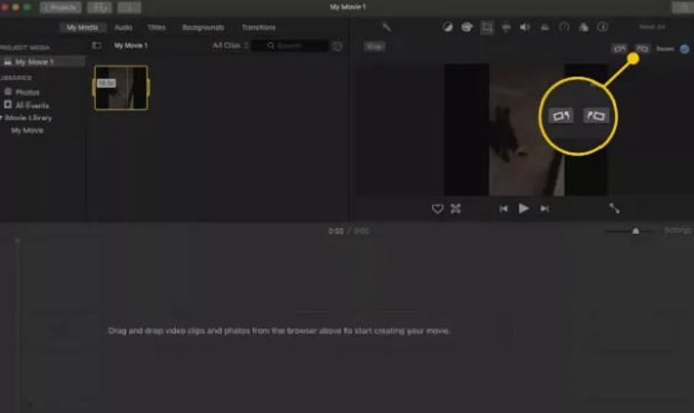 So drehen Sie ein Video in iMovie auf dem Mac