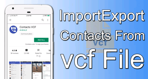 Importieren Sie Vcf-Dateien
