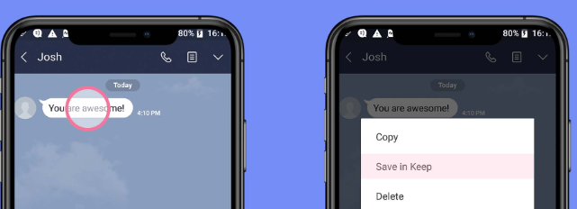 Speichern Sie mit Keep Audionachrichten von der Leitung auf dem iPhone
