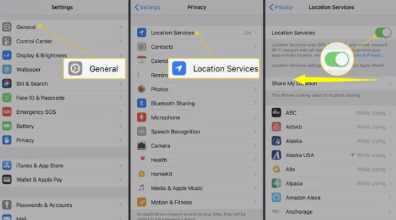 Deaktivieren Sie Standortverbindungen, um die Leistung des iPhone-Akkus zu verbessern
