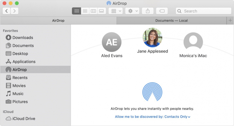 Übertragen Sie iPhone GIF mit AirDrop auf den Mac