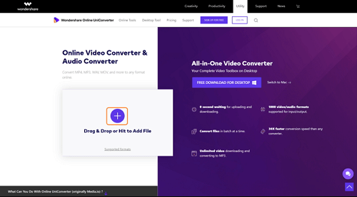 Konvertieren Sie ACVHD-Videos mit Media.io Converter