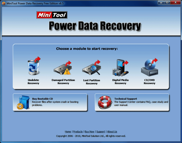 Wiederherstellen der Software MiniTool Power Data Recovery