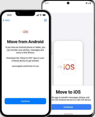 Verwenden Sie Move to iOS, um Daten von Google Pixel auf das iPhone zu übertragen