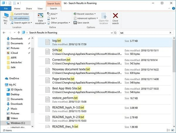 Wiederherstellen von nicht gespeicherten Editor-Dateien aus dem AppData-Ordner