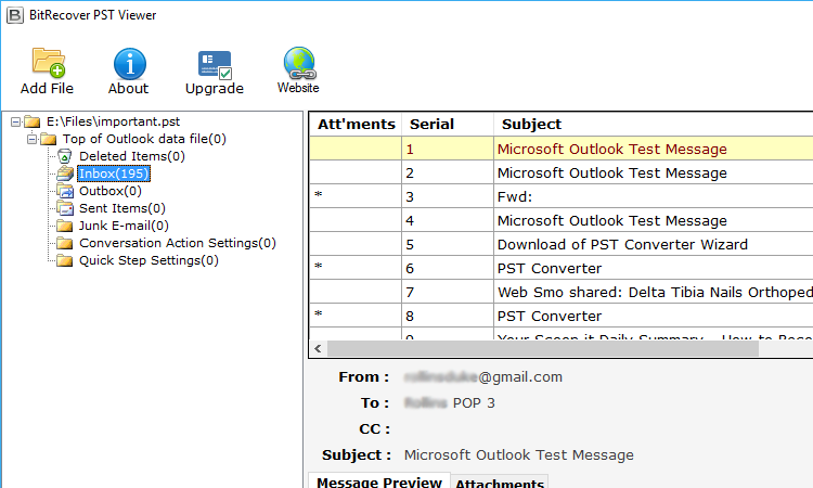 Verwenden Sie Bitrecover PST Viewer, um Outlook-Datendateien ohne Outlook zu öffnen