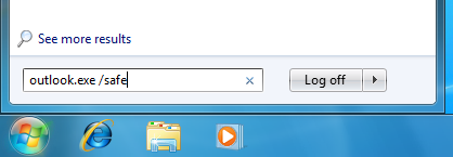 Führen Sie MS Outlook im abgesicherten Modus aus, bevor Sie das E-Mail-Reparaturtool ausführen Running