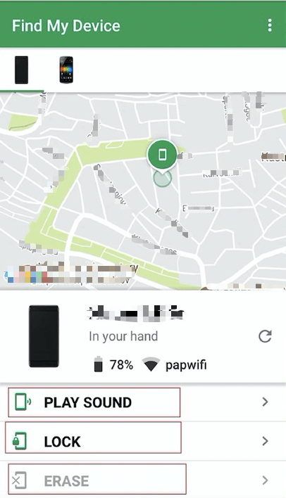 Verwenden Sie den Android-Geräte-Manager, um den Standort zu lokalisieren