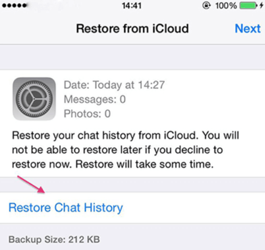 Gelöschte WhatsApp-Nachrichten auf iOS wiederherstellen