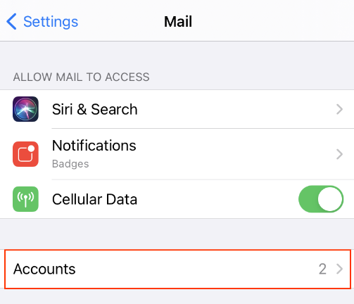 Stellen Sie Mail Days to Sync auf No Limit ein