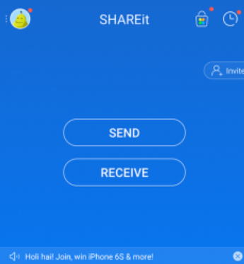 Textnachrichten über SHAREit übertragen