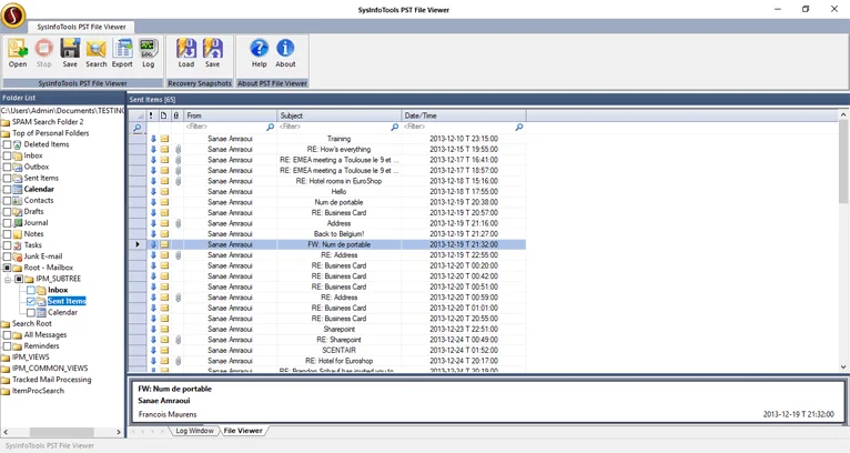 Verwenden Sie den SysInfo PST Viewer, um eine Outlook-Datendatei ohne Outlook zu öffnen
