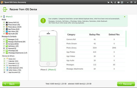 Tipard iOS Datenrettung