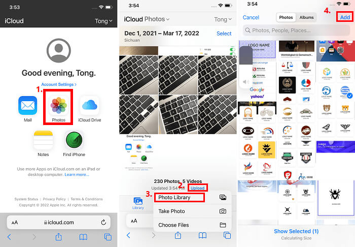 Übertragen Sie Fotos mit iCloud von iPhoto auf das iPhone