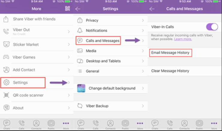 Übertragen Sie den Viber-Verlauf mit Viber vom iPhone auf den Computer