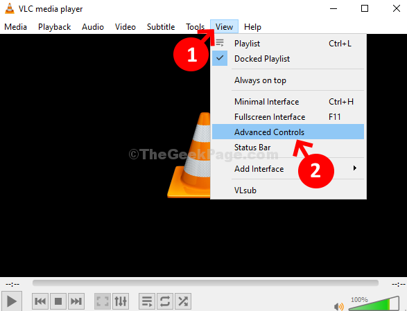 Erweiterte Steuerung im VLC Media Player