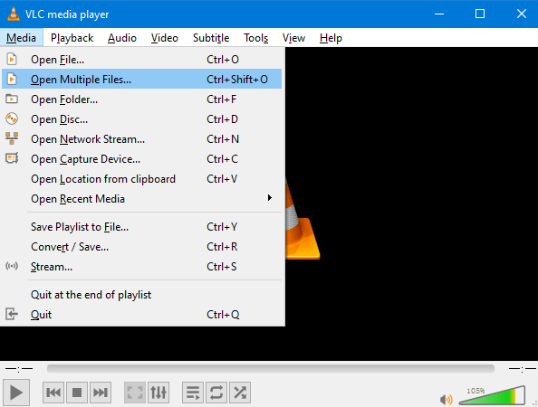 MP4-Dateien mit dem VLC Media Player zusammenführen