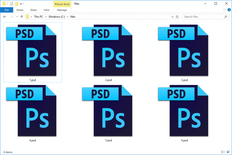 Was sind die PSD-Dateien?
