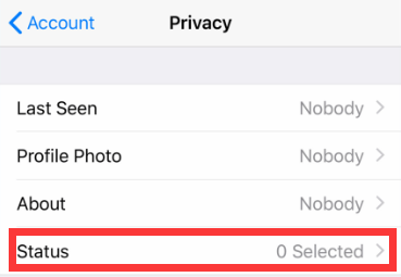 Überprüfen Sie die WhatsApp-Datenschutzeinstellungen, um zu beheben, dass der WhatsApp-Status nicht angezeigt wird